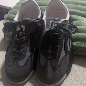 DC Kids Charcoal and Black Sneakers